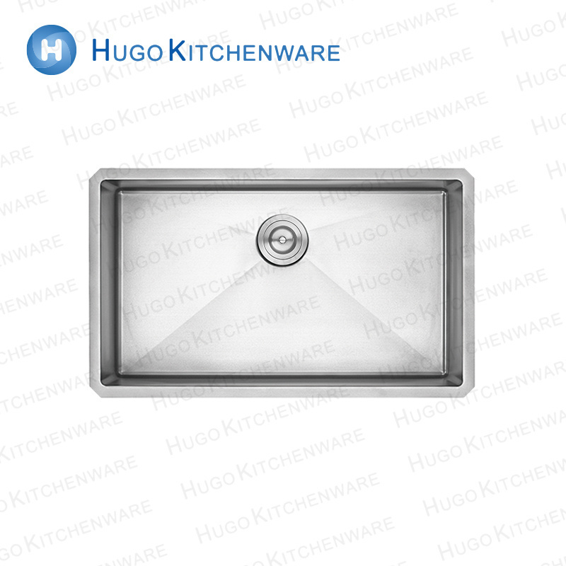 stainless steel kitchen sink 18 Gauge Polished Stainless Steel Modern Undermount Handmade Sink