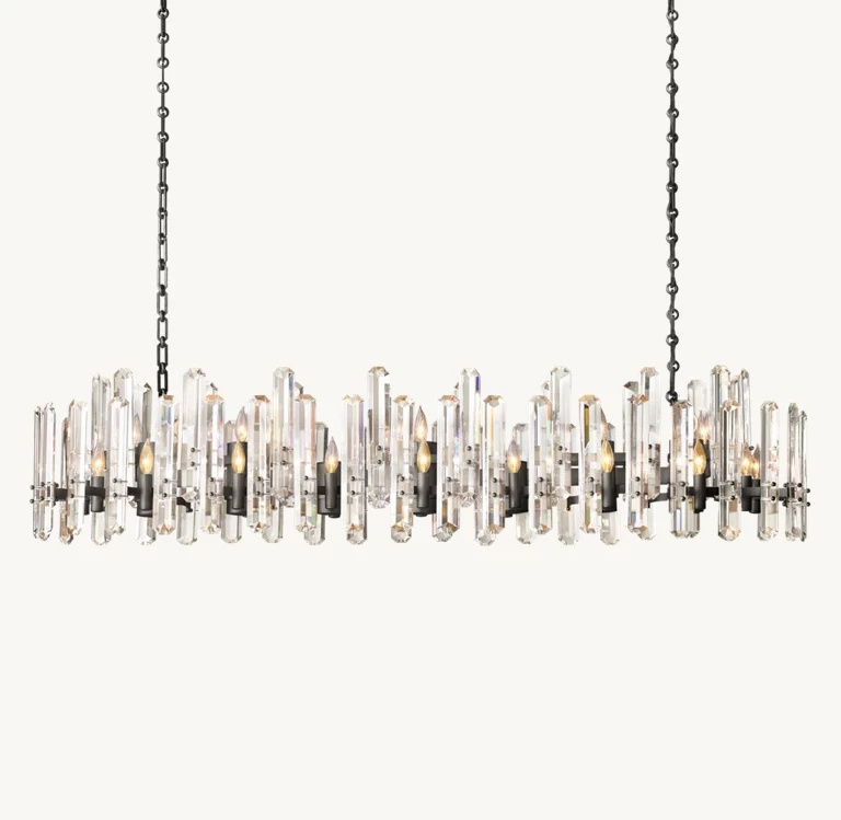 Modern Indoor Restoration Fixtures Led Crystal Ceiling Bonnington Round Lighting Hardware Chandelier From Living Room