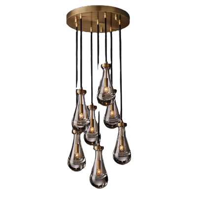 2022 Modern Luxury Ceiling Light Indoor Lighting Fixtures Led Pendant Lighting Crystal Chandelier