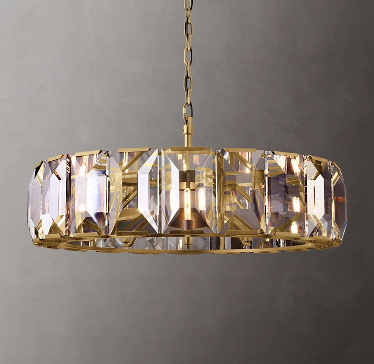 Indoor Modern Luxury Ceiling Lights Harlow Crystal Round Lighting Restoration Chandelier For Living Room