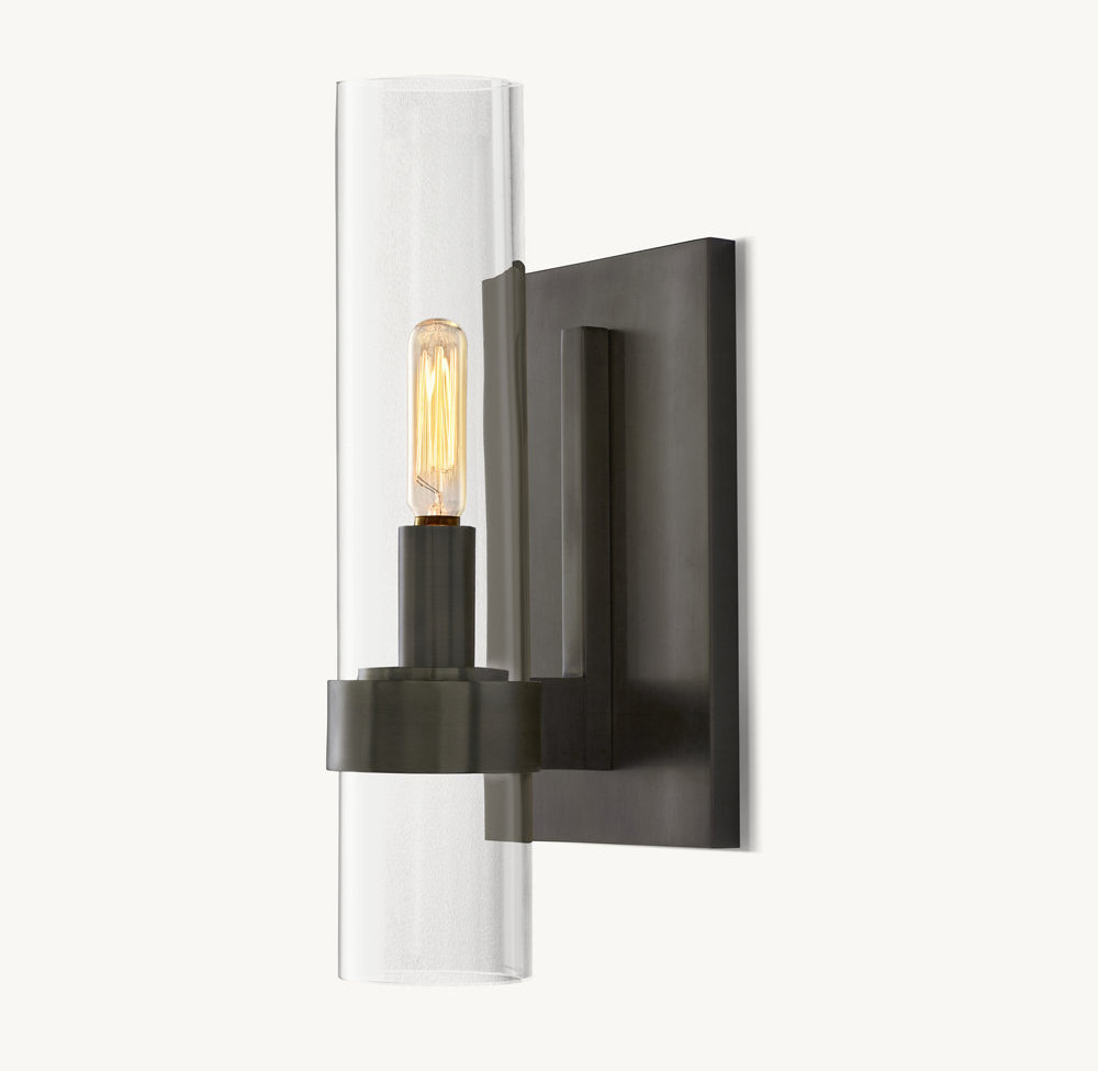 Modern Linear Sconce  Indoor Bedside Sconce Lighting Fixture Glass Wall Lamp