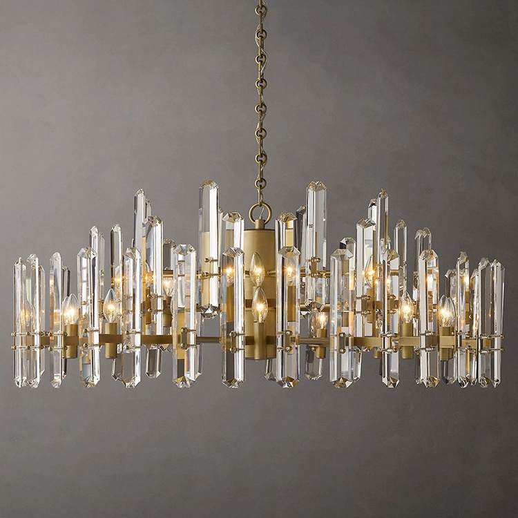 Modern Indoor Fixtures Led Pendant Light Crystal Ceiling Lighting Restoration Chandelier From Home