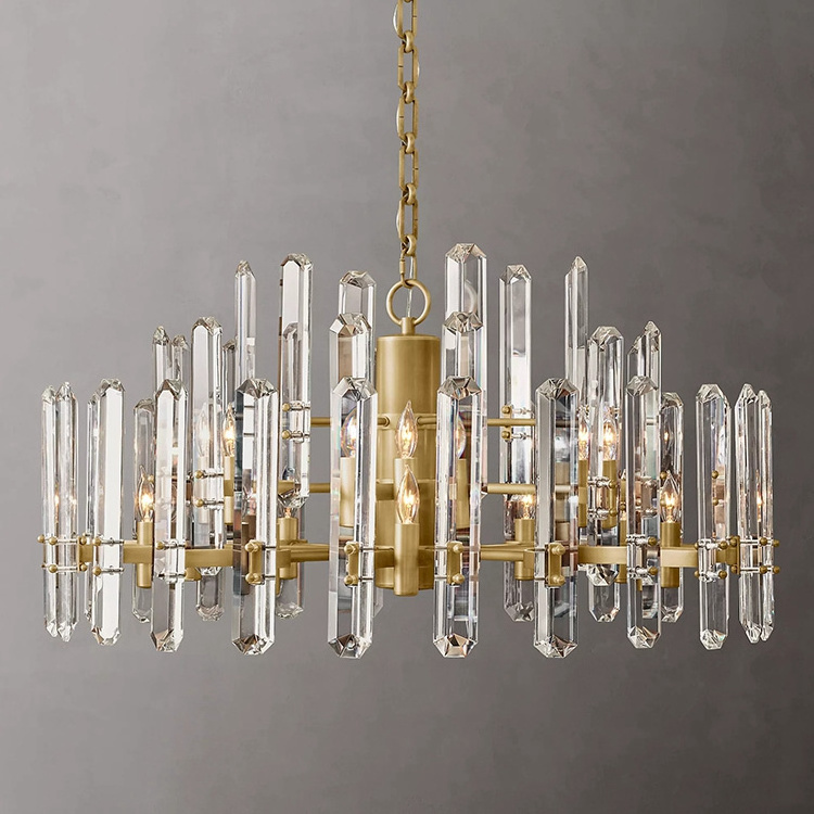 Modern Indoor Fixtures Led Pendant Light Crystal Ceiling Lighting Restoration Chandelier From Home