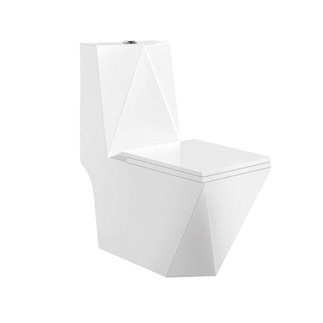 popular in the market diamond design sanitary ware ceramic  one piece wc bowl commode toilet