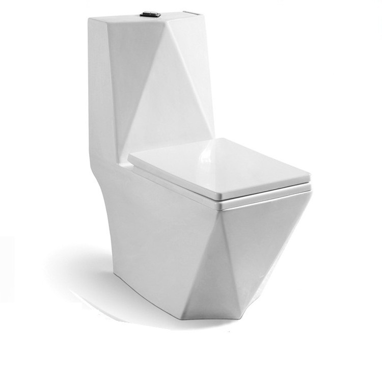 popular in the market diamond design sanitary ware ceramic  one piece wc bowl commode toilet