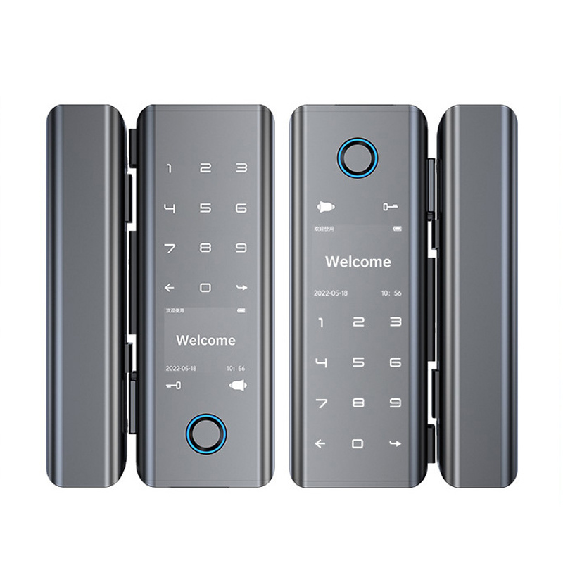 Factory Price Wifi Remote Control Smart fingerprint Glass door lock Biometric lock for sliding glass door