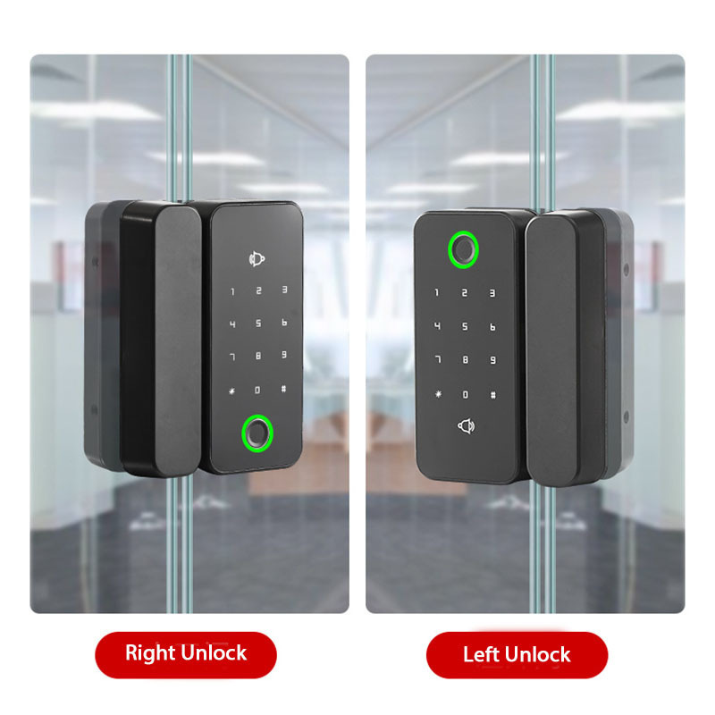 Double Side Fingerprint Keypad Tuya LOCK App Smart Lock Digital Touch Screen High Security Glass Wood Metal Door Lock