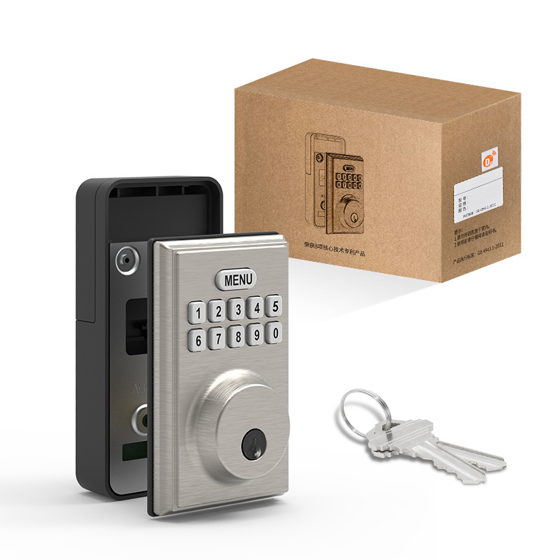 Advanced  Electronics Convenient Automatic Keyless Square usa style deadbolt smart door lock