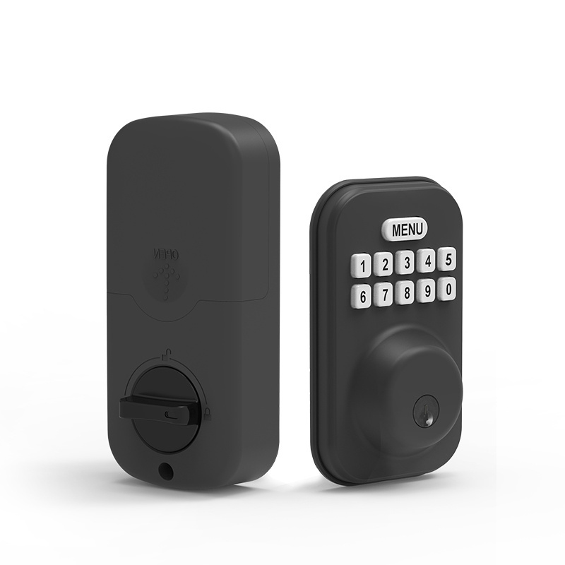 Electronic smart keypad combination digital deadbolt door lock with keys for American Door