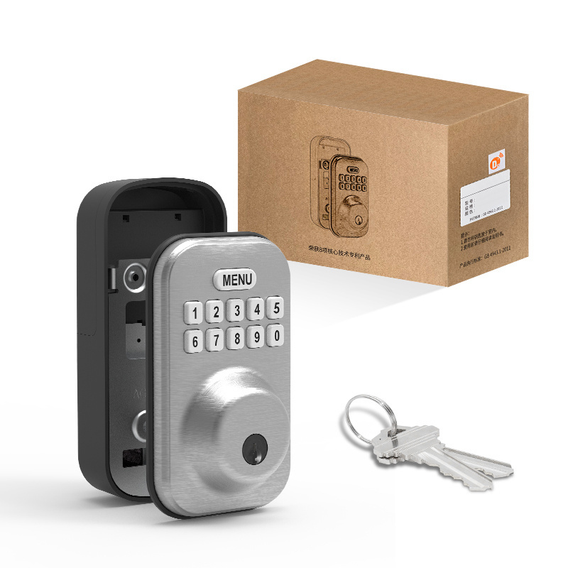 Electronic smart keypad combination digital deadbolt door lock with keys for American Door