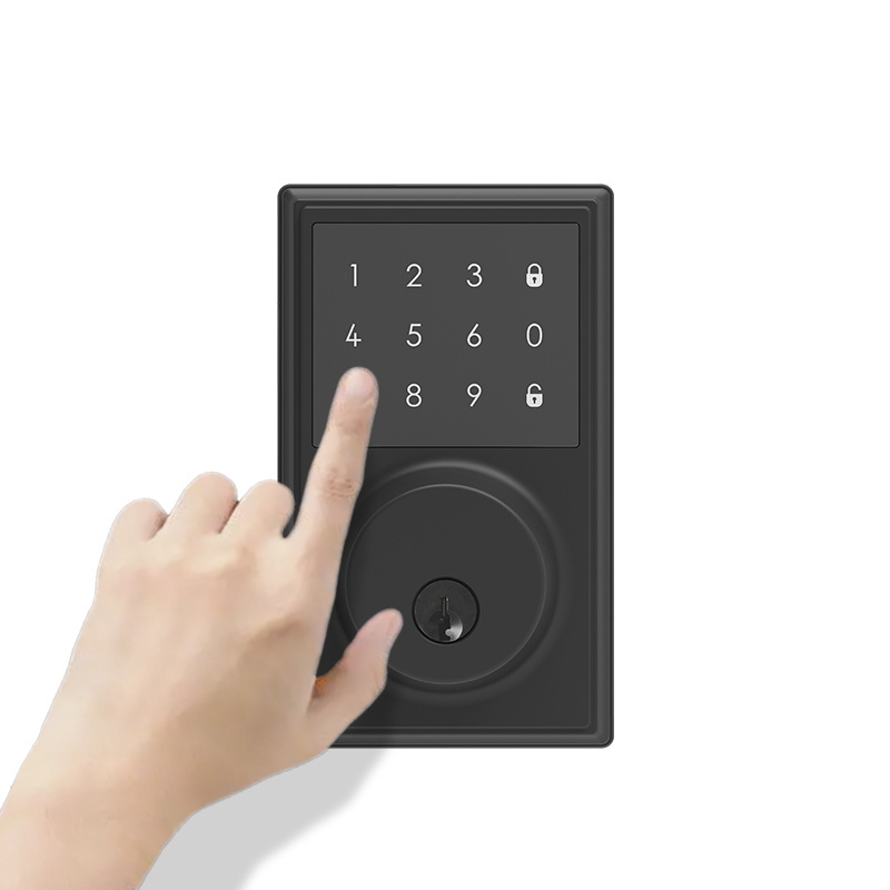 Factory price hot sale keyless entry smart lock deadbolt touchscreen keypad lock set with OEM SERVICE