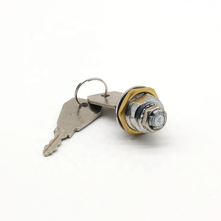 wholesale Bright chromium plated customizable wardrobe mailbox door lock with two keys