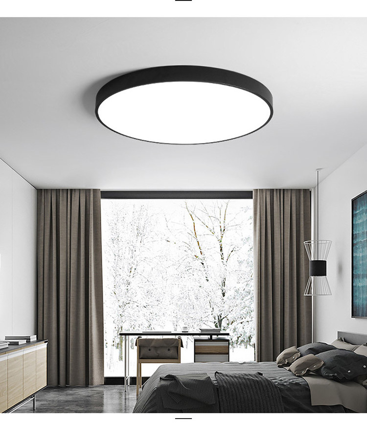 Round Led Spot Light Ceiling Lamp Panel Lights Waterproof Indoor Living Room Modern Recessed Ceiling Light