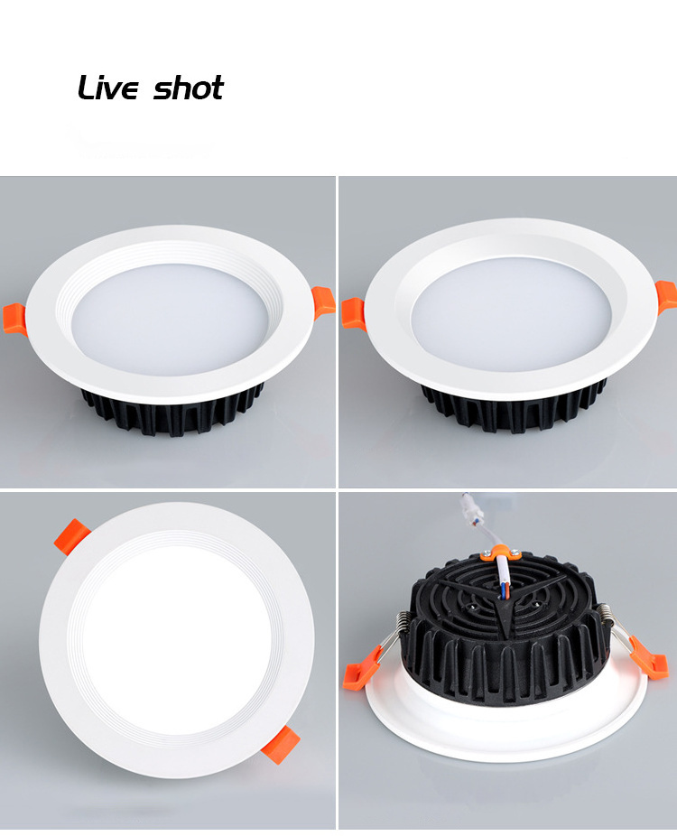 Recessed Ceiling IP65 Downlight Dimmable Fixture 15W 20W 30W 40W Commercial Shop SMD Led Down light