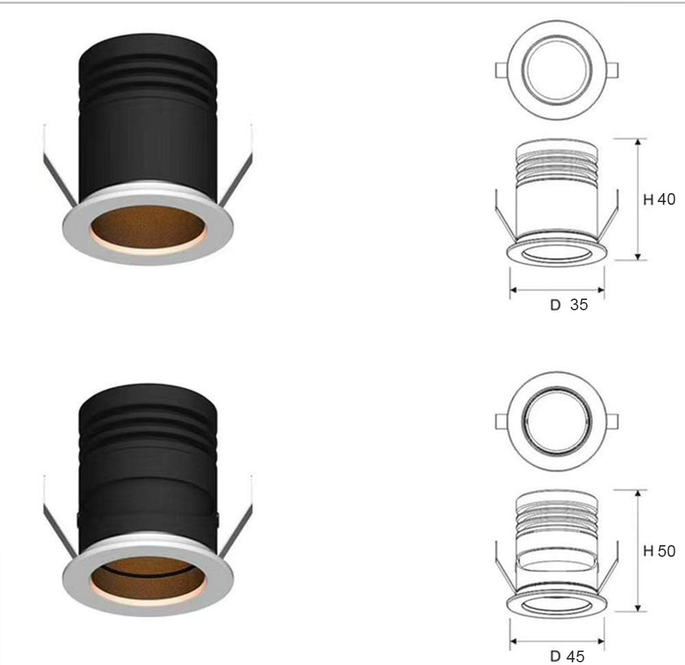 Recessed Mini Ceiling Focus Spot Light 2W 3W 5W 7W Deep Anti Glare Wine Cabinet Led Spotlight