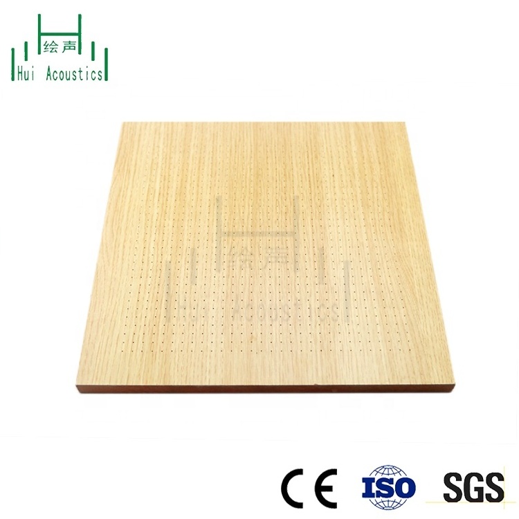 Wood Acoustic Wall Panels MDF Boards Micro Hole Acoustic Panel For Studio