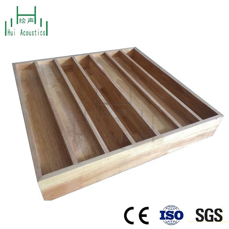 Sound Diffusion Panel Wooden 3D Wall Panel Wooden Acoustical Diffuser Panel