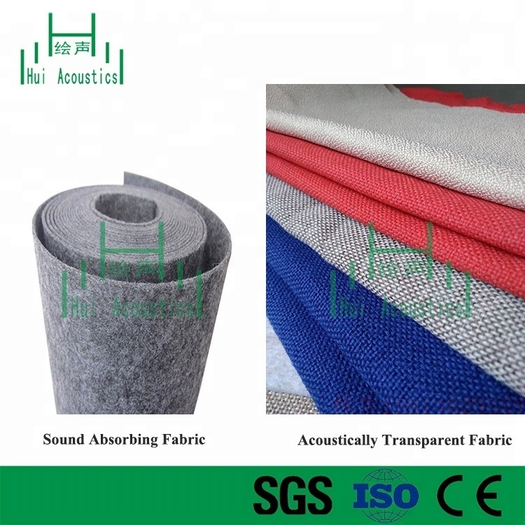 Acoustic Panel Fabric Inflammable Sound Absorption Fabric Wide Acoustic Fabric