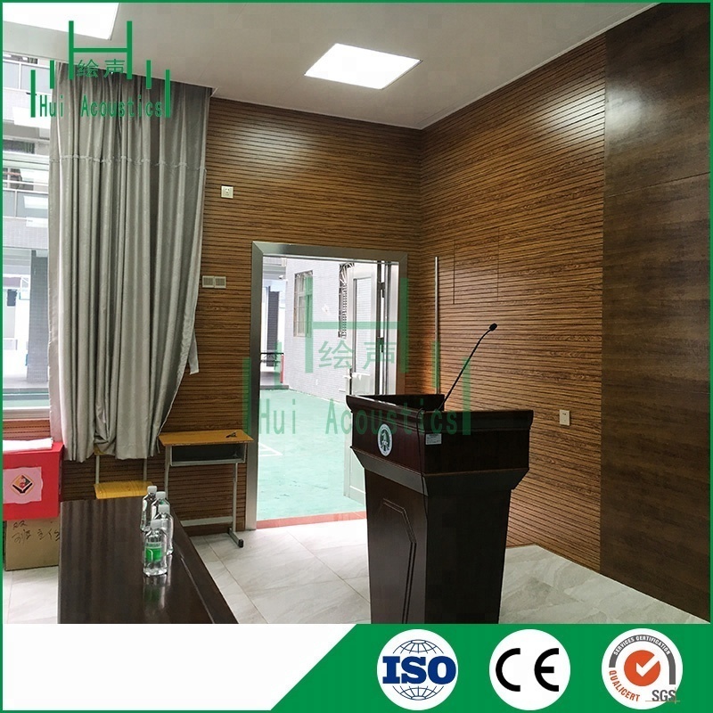 Acoustic MDF Wall Panels Wooden Groovy Acoustic Material for Wall Decorating