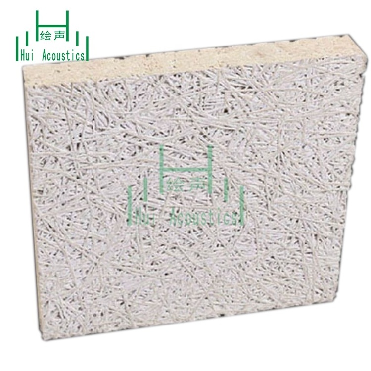 Soundproof Interior Wall Wood Wool Panel Wood Panelling Wall Covering Sound Absorber Ceiling Tile