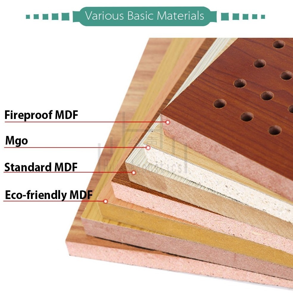 Acoustic Panel Slot Slotted MDF Board Sound Absorber for Office