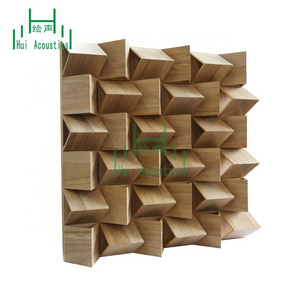 3D Sound Diffusive Acoustic Panels Wooden Diffuser 3D Acoustic Wall Panel Sound Diffuser