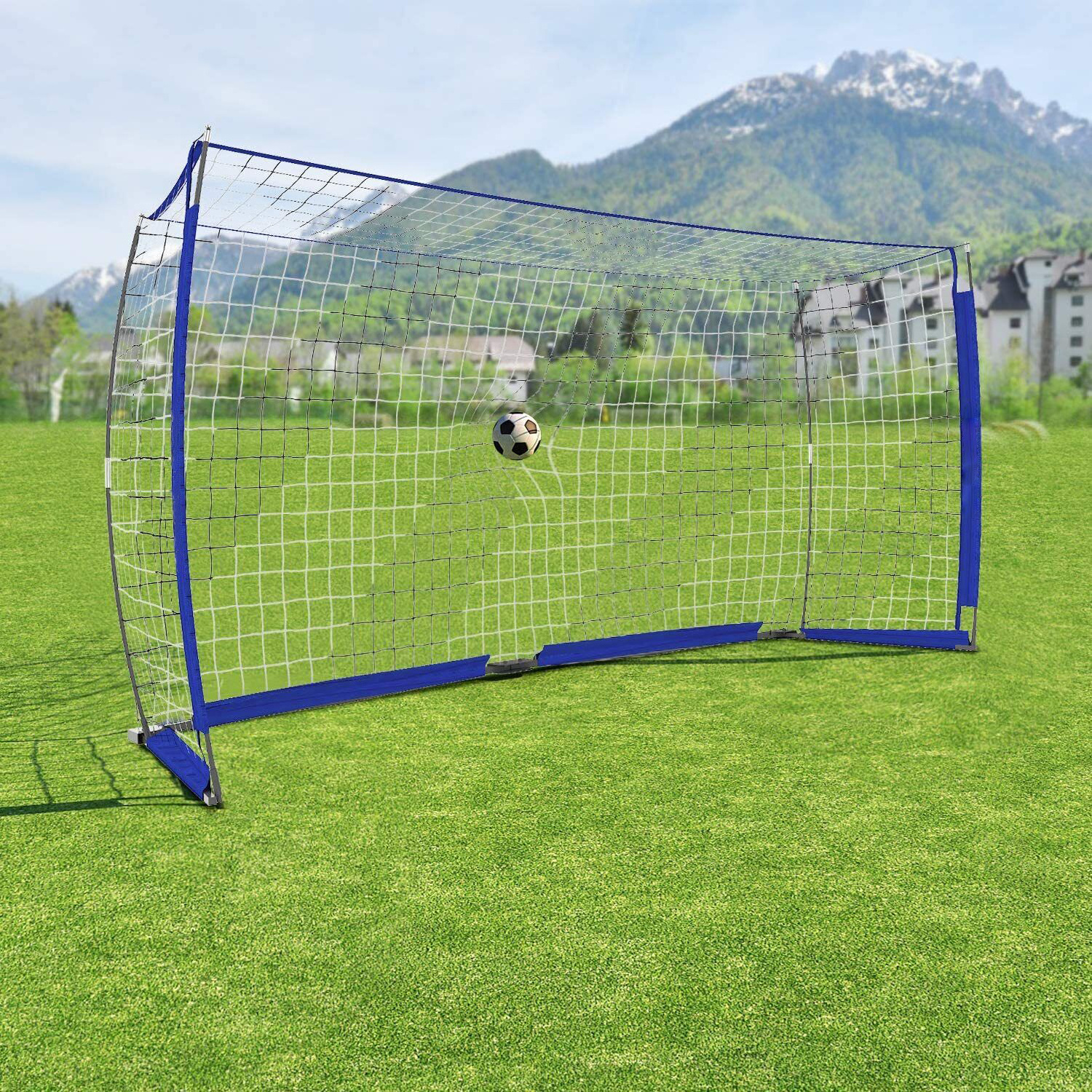 Factory customized Backyard Metal Frame Soccer Goal post with Net for  Sports training