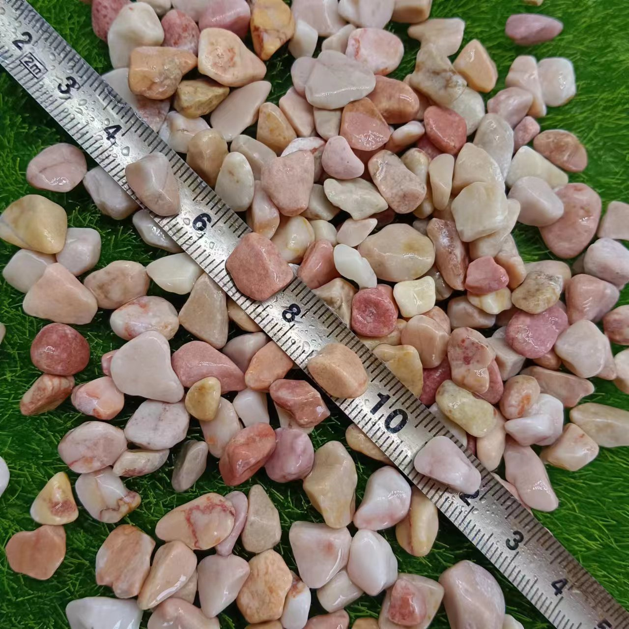 Natural Yellow Pebble Cobble real soil surface external flexible stone cladding faux stone gravel rock