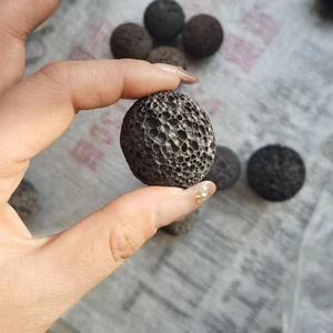 Black essential mist oil diffuser balls volcano lava stone crushed lava rock lava stone natural