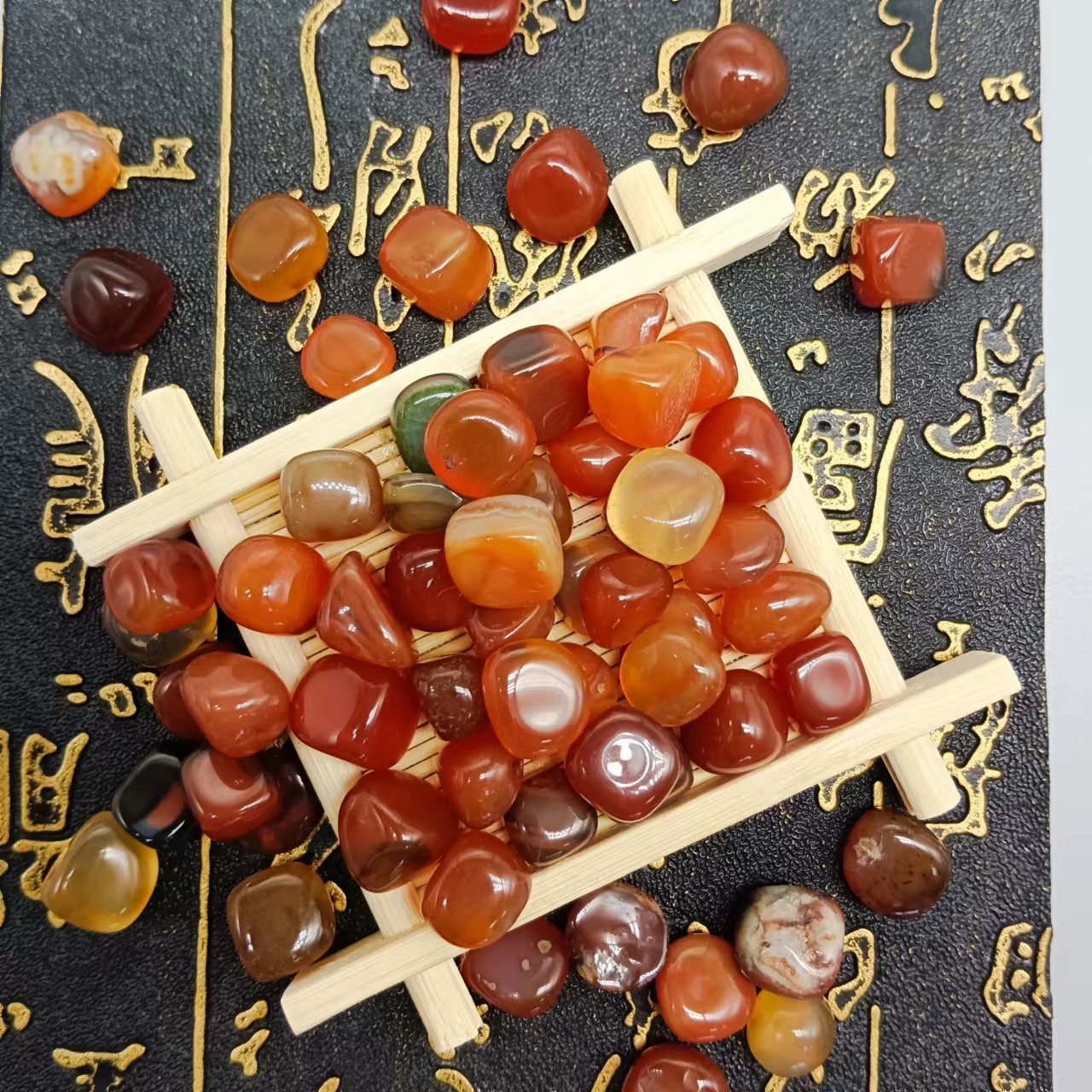 Wholesale Natural Crystals Best Quality High Polished Natural Stone Red Carnelian Tumble Pebbles Stone At Factory Price