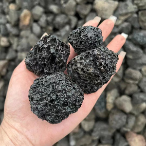 Factory Price Volcanic Natural Pumice lava rock wholesale black lava stones solid large lava rock bricks