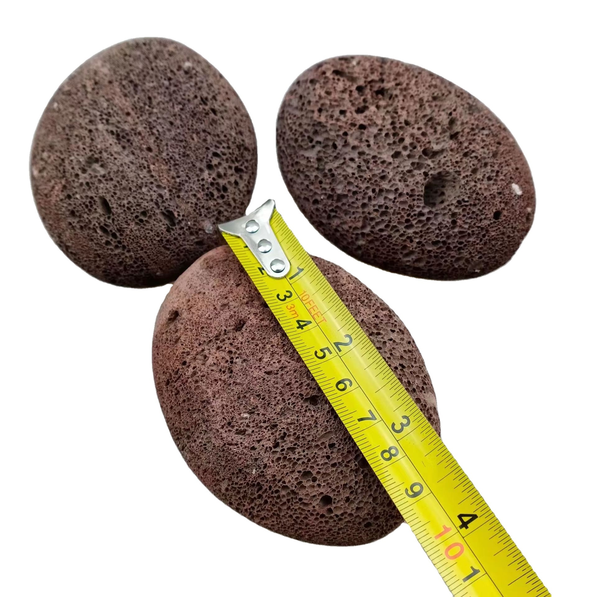 Black New Material Light Weight Lava Pumice Stone With Rope Volcano Stone For Callus Remover Wholesale