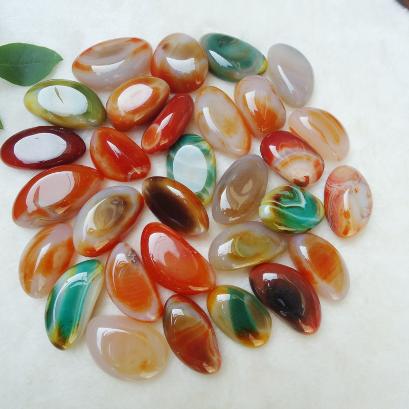 Wholesale polished gemstone colorful tumbled agate stone black agate stone agate stone natural