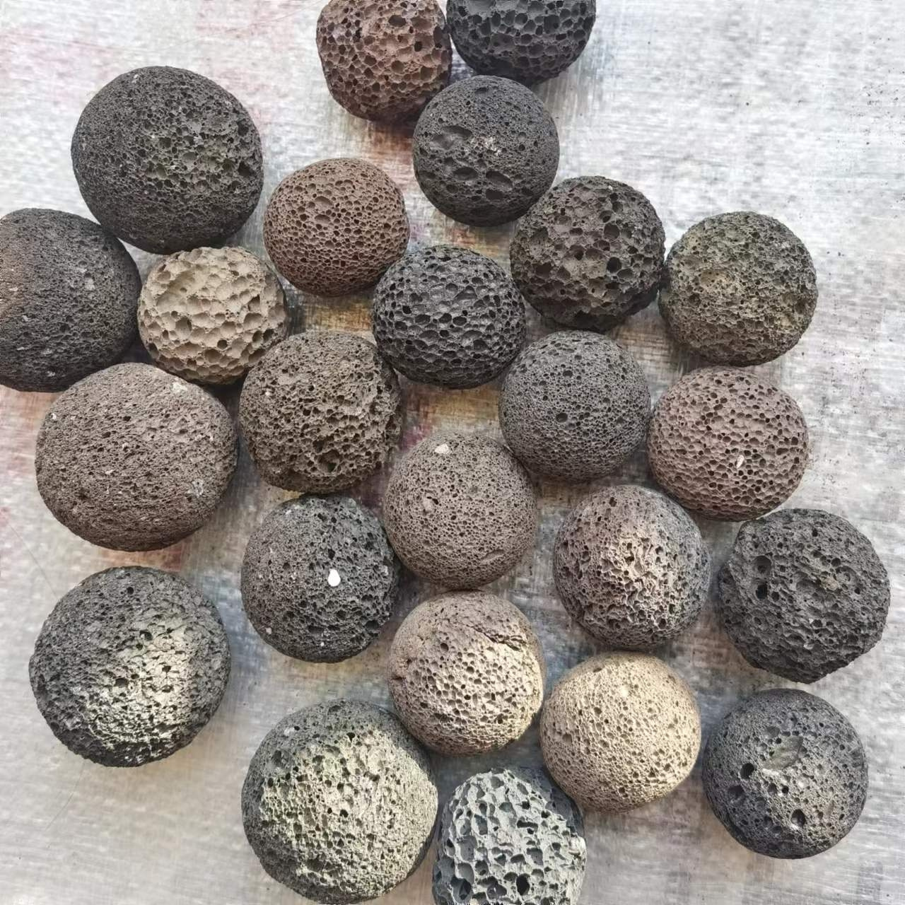 Black essential mist oil diffuser balls volcano lava stone crushed lava rock lava stone natural