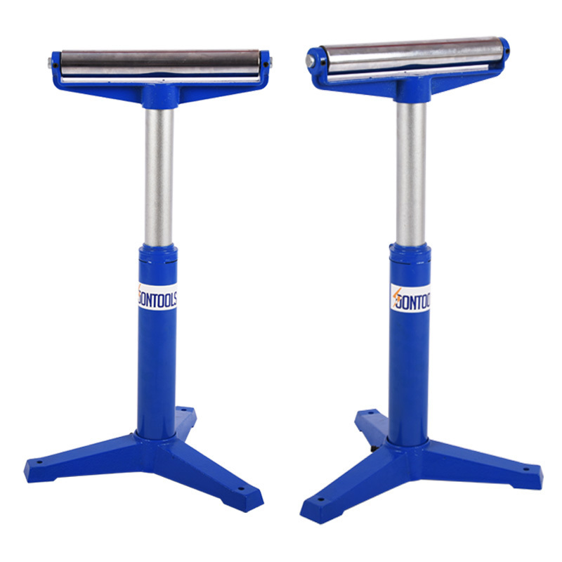 26111 Heavy-Duty Adjustable Pipe Roller Stands Durable Roller Support Stand for Woodworking Machinery