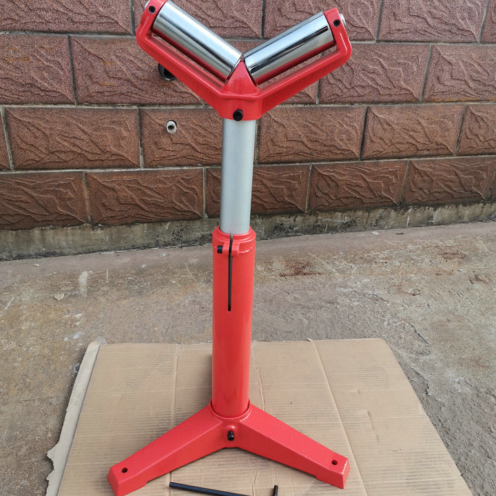 heavy duty woodworking support single roller stand