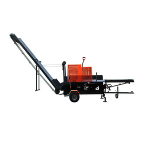 Kohler 14HP Firewood Processor Log Splitter Chainsaw 10' Ft Conveyor Hydraulic Feed + Trailer