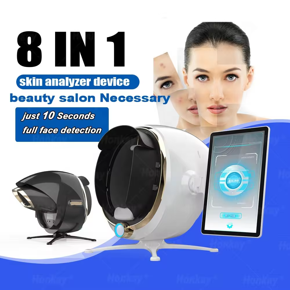 Professional Ai Smart Skin Analyzer Device Facial Scanner for Skin Test High Precision Machine