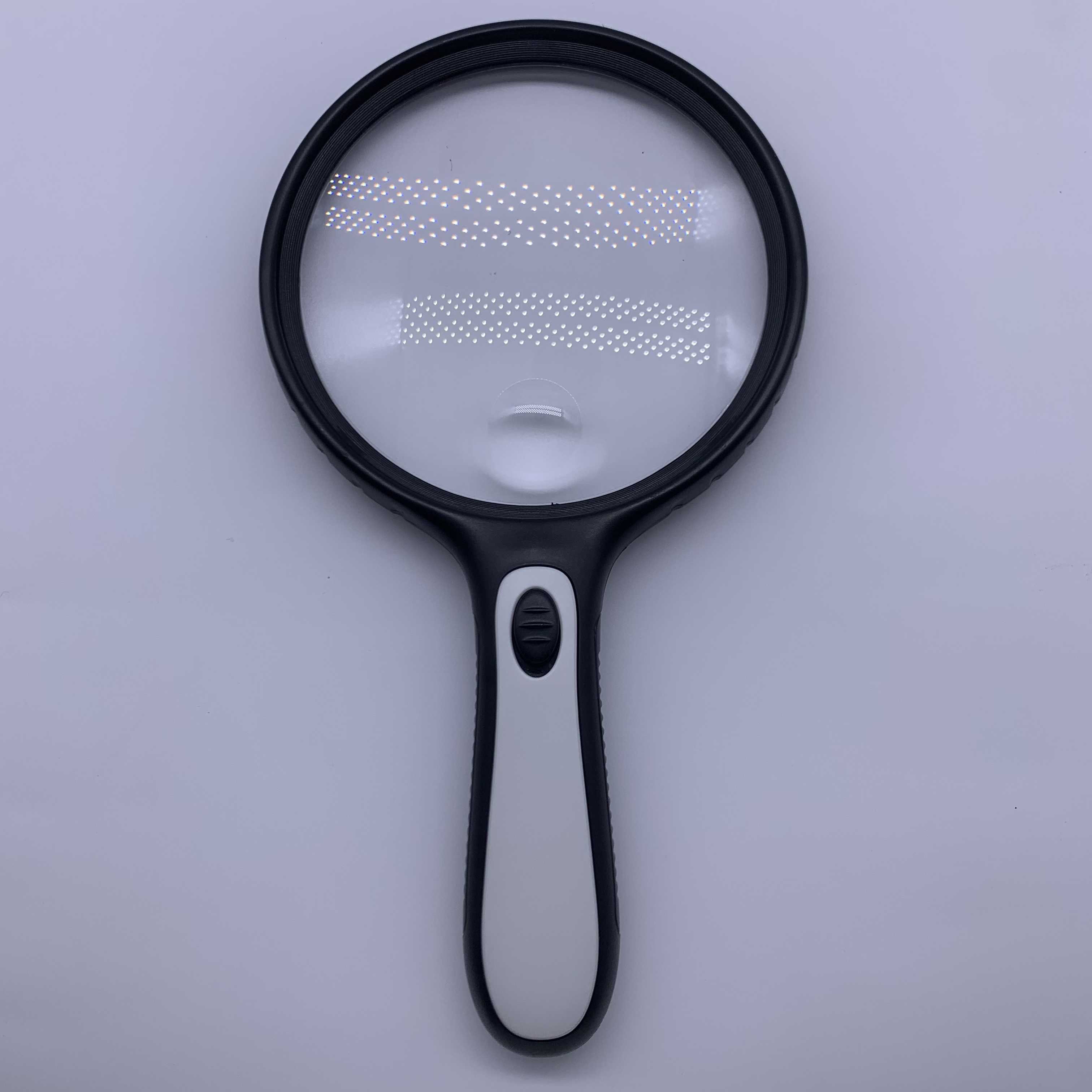 LED Handheld Magnifier 3X10X Acrylic Material Portable Illuminated Magnifying Glass For Reading