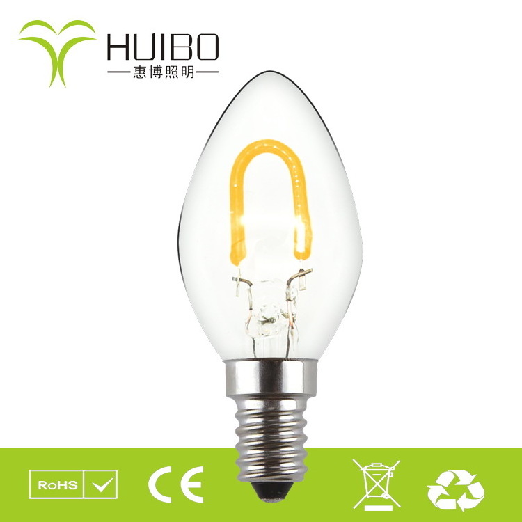 2022 hot sale made E12/ e17 lamp holder light bulb size chart C7/c9 led bulbs bulk for hospital use led  filament  bulbs