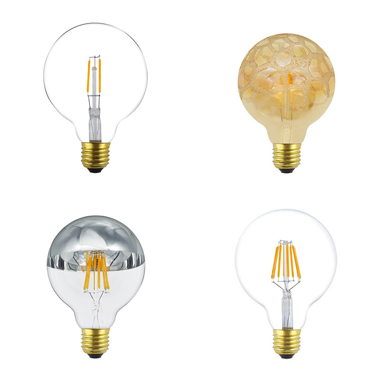 led filament bulb G25/ G80/G95/G125  dimmable led bulb E26/E27 4W/6W/8W  xtw supplier