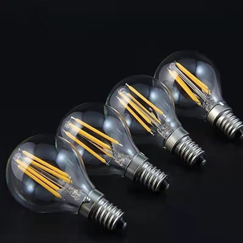 G45 led filament bulbs good quality 110V 220V E26 E27 B22 Super Bright for indoor outdoor decoration factory direct sale