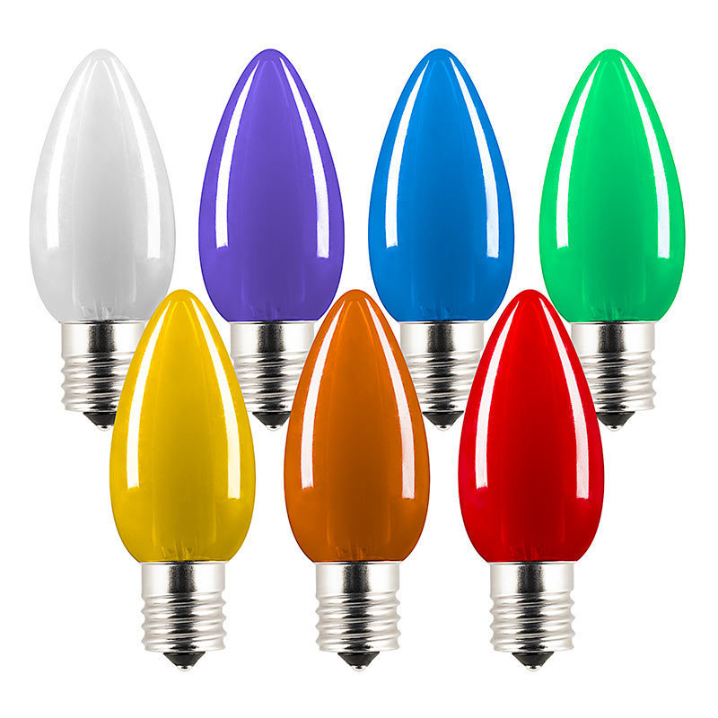 hot sale E12/ e17 lamp holder light bulb  C7/c9 led bulbs bulk for decorative  use led  filament  bulbs