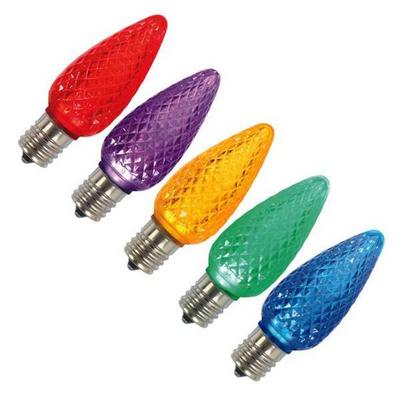 hot sale E12/ e17 lamp holder light bulb  C7/c9 led bulbs bulk for decorative  use led  filament  bulbs