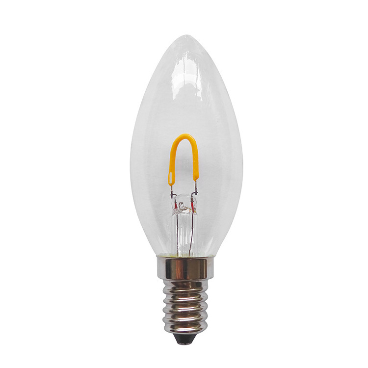 C35/B35 Bulb 1w/2w/4w/6w LED edison bulb  E14/E12 Dimmable Candle Filament Bulb