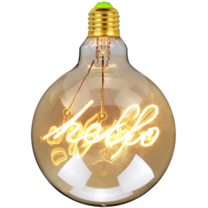 110-130V/220-240V Wholesale Price Decorative E26/E27 Base Soft Filament G125 LED Filament Bulb Message Bulb for Indoor&Outdoor