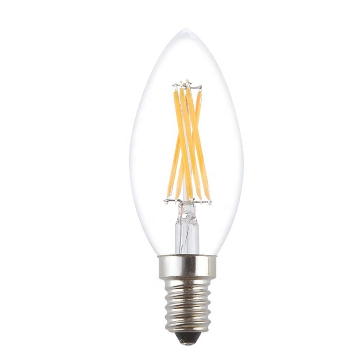 C35/B35 Bulb 1w/2w/4w/6w LED edison bulb  E14/E12 Dimmable Candle Filament Bulb