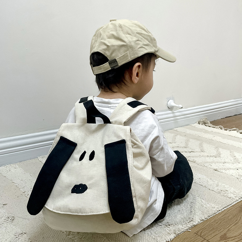 Children's cartoon cute dog backpack boys and girls' small schoolbag fashion canvas travel bag