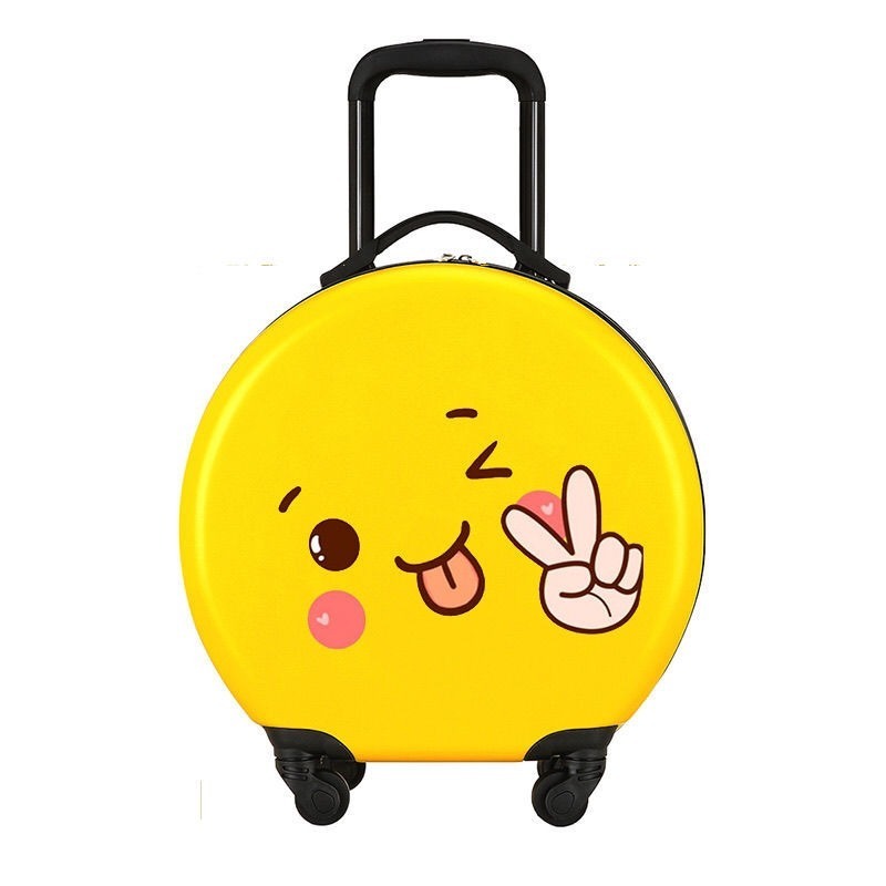 18'' custom portable PC cute children travelling school bag round animal rolling hard kids cute travel suitcase kid's luggage