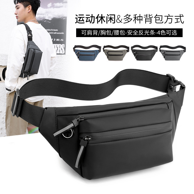 high quality personalized leisure outdoor sports single shoulder crossbody bag fashion riding men waist bags